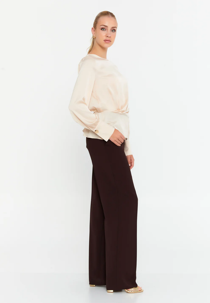 Blouse Fluide à Manches Longues
