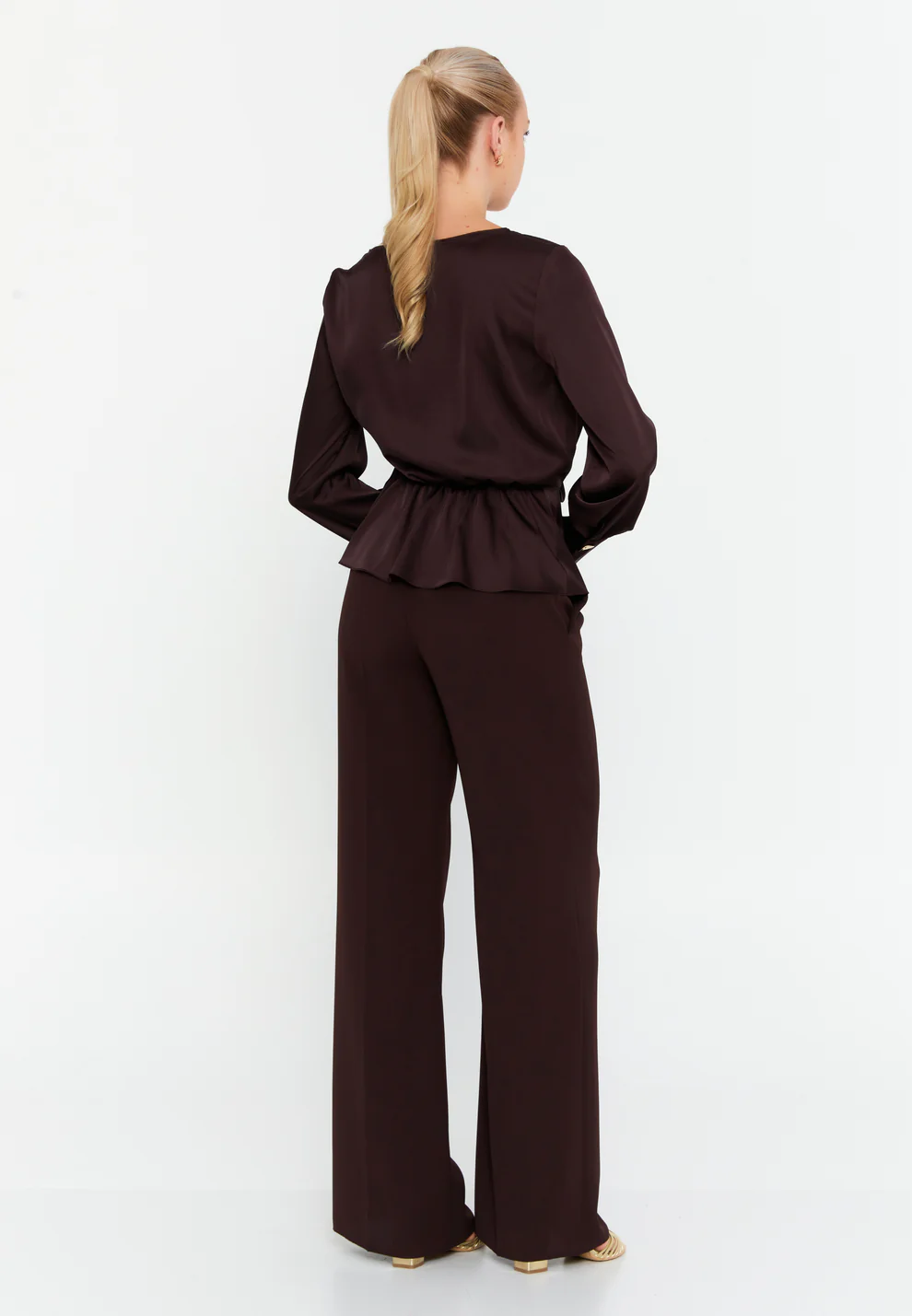 Blouse Fluide à Manches Longues