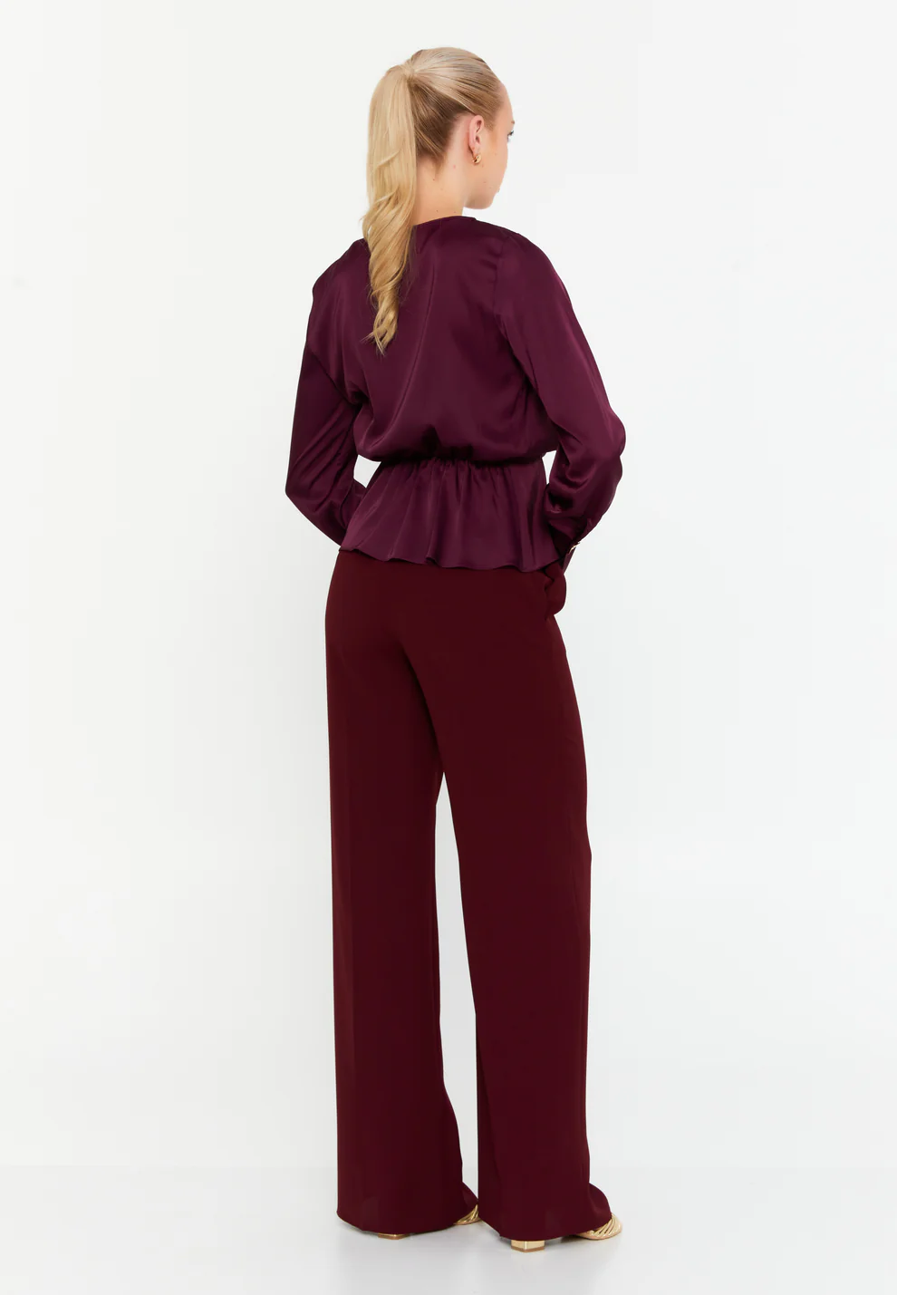 Blouse Fluide à Manches Longues