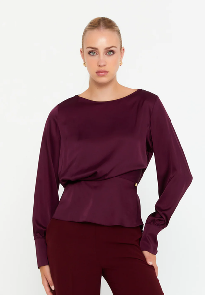 Blouse Fluide à Manches Longues